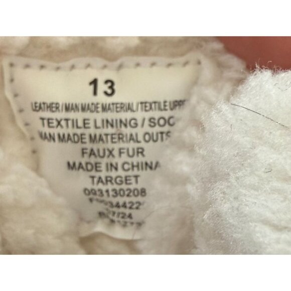 Cat & Jack Girls Pink Gray Faux Fur Winter Boots Size 13 Thermolite Insulation - Picture 5 of 8